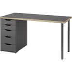 IKEA Lagkapten / Alex Çalışma Masası Gri 140 x 60 Cm