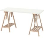 IKEA Lagkapten / Mıttback Çalışma Masası Beyaz Huş 140 x 60 cm - Beyaz - Ahşap