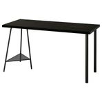 IKEA Lagkapten Tillslag Venge Siyah 140x60 cm Çalışma Masası