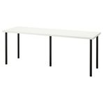 IKEA LAGKAPTEN/ADILS çalışma masası beyaz-siyah - 59417577
