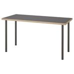 IKEA LAGKAPTEN/ADILS çalışma masası gri-koyu gri - 39585374