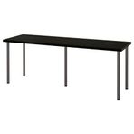 IKEA Lagkapten/Adils Venge-Koyu Gri 200x60 cm Çalışma Masası