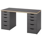 IKEA LAGKAPTEN/ALEX çalışma masası gri - 19585450