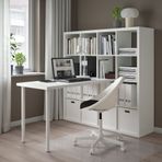 IKEA LAGKAPTEN/KALLAX kitaplıklı çalışma masası beyaz - 79481652