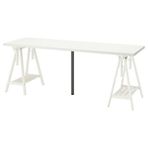IKEA LAGKAPTEN/MITTBACK çalışma masası beyaz-koyu gri - 09417612