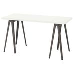 IKEA LAGKAPTEN/NARSPEL çalışma masası beyaz-koyu gri - 79417190