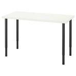 IKEA LAGKAPTEN/OLOV çalışma masası beyaz-siyah - 19416773