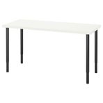 IKEA LAGKAPTEN/OLOV çalışma masası beyaz-siyah - 39417168