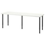 IKEA LAGKAPTEN/OLOV çalışma masası beyaz-siyah - 79417604