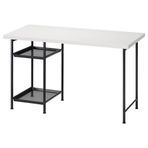 IKEA LAGKAPTEN/SPAND çalışma masası beyaz-siyah - 99563637