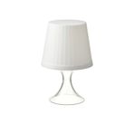 IKEA Lampan led li masa lambası, pilli, beyaz, 24cm