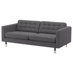 IKEA Landskrona 3'lü Gunnared Koyu Gri Kanepe