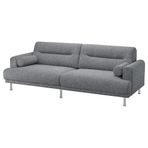 IKEA Langaryd Lejde Gri-Siyah 3'lü Kanepe