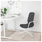 IKEA LANGFJALL çalışma sandalyesi gunnared koyu gri-beyaz - 29252865