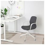 IKEA LANGFJALL çalışma sandalyesi gunnared koyu gri-beyaz - 89252773