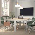 IKEA LANGFJALL çalışma sandalyesi gunnared yeşil-beyaz - 99506816
