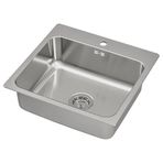IKEA LANGUDDEN/LILLVIKEN tek gözlü eviye paslanmaz çelik - 29157477
