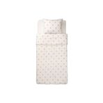 IKEA Lastikli Beyaz-pembe 150x200/50x60 Cm Çocuk Nevresim Takımı Beyaz Solmaya Dayanıklı