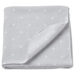 IKEA LEN bebek battaniyesi gri-beyaz - 60496432