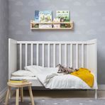 IKEA LEN bebek nevresim takımı beyaz-gri - 20488943