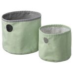 IKEA LEN kutu seti yeşil-açık gri - 80543258