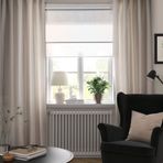 IKEA LENDA fon perde/2 kanat kırık beyaz - 50552881
