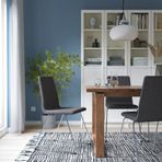 IKEA LILLANAS döşemeli sandalye krom kaplama-Gunnared koyu gri - 80534758