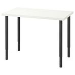 IKEA LINNMON/OLOV çalışma masası beyaz-siyah - 79416195