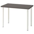 IKEA LINNMON/OLOV çalışma masası koyu gri-beyaz - 39416116