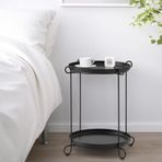IKEA LIVELYCKE tepsili sehpa siyah - 90564009