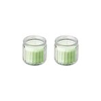 IKEA Lövskogslund Bardakta Kokulu Tealight Mum, Açık Yeşil, 12 Saat, 2 Adet