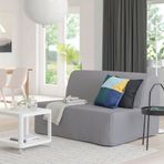 IKEA LYCKSELE LÖVAS 2'li yataklı kanepe knisa açık gri - 09387035