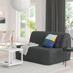 IKEA LYCKSELE LÖVAS 2'li yataklı kanepe vansbro koyu gri - 59387132
