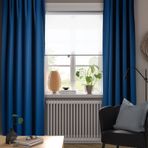 IKEA MAJGULL karartma perde/2 kanat koyu mavi - 50569749