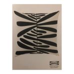 IKEA MAJSMOTT kırlent kılıfı, kırık beyaz-siyah, 50x50 cm