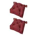 IKEA Malında Sandalye Minderi, 2 Adet, 40/35x38x7 cm, Kahve Kırmızı