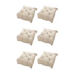 IKEA Malında Sandalye Minderi Ekru 6 Adet 40/35x38x7 Cm