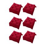 IKEA Malında Sandalye Minderi Kırmızı 6 Adet 40/35x38x7 cm