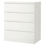 IKEA Malm Beyaz 80x100 cm 4 Çekmeceli Şifonyer