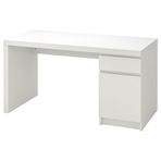 IKEA MALM Çalışma Masası Beyaz 140x65 cm