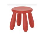 IKEA MAMMUT çocuk taburesi kırmızı