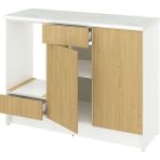 IKEA Meşe Fonksiyonel Mutfak Dolabı 180 cm