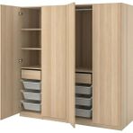 IKEA Meşe Geniş Kapaklı Gardırop 200X60X201 cm - Ahşap