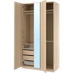 IKEA Meşe Modern Kapaklı Gardırop 125X60X236 cm - Ahşap