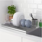 IKEA Metal Bulaşıklık Kungsfors Bulaşıklık 60 cm Galvanizli Paslanmaz Çelik Profesyonel - Yok - Gri