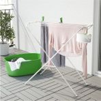 IKEA Metal Jall Minimalist Çamaşır Kurutma Askılığı Beyaz 79X40X82 cm Çelik Materyal Özellik