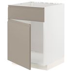 IKEA METOD eviye dolabı UPPLÖV mat koyu bej - 69491538