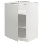 IKEA METOD kapaklı alt dolap HAVSTORP açık gri-koyu gri - 39538231