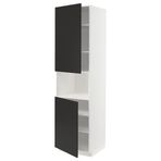IKEA METOD mikrodalga fırın boy dolabı NICKEBO mat antrasit-gri - 39497985