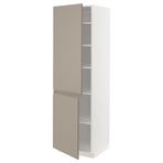 IKEA METOD mutfak boy dolabı UPPLÖV mat koyu bej - 59491845